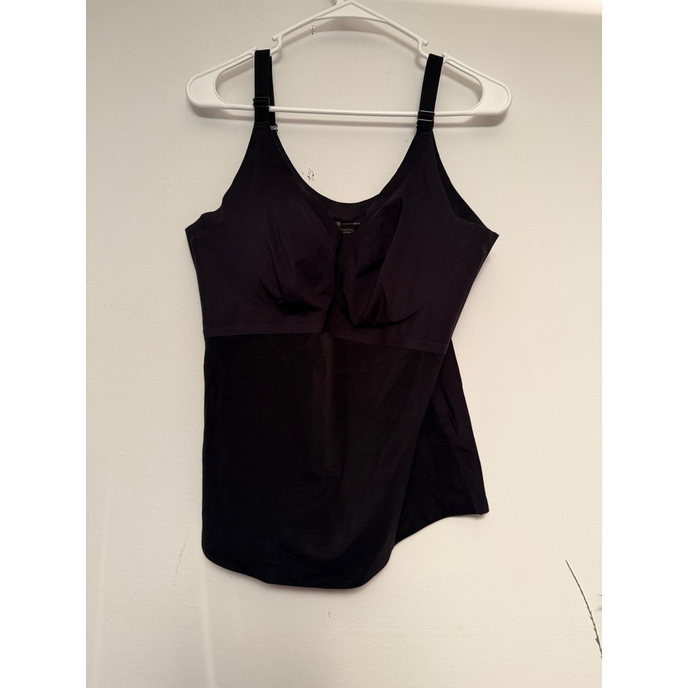 Honeylove LiftWear Cami‎ Onyx Black Shapewear Tank Top Women's Size 1X 2806